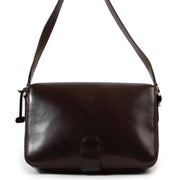 Buy an authentic second hand Delvaux Vintage Brown Leather Shoulder Bag in good preloved condition at Labellov