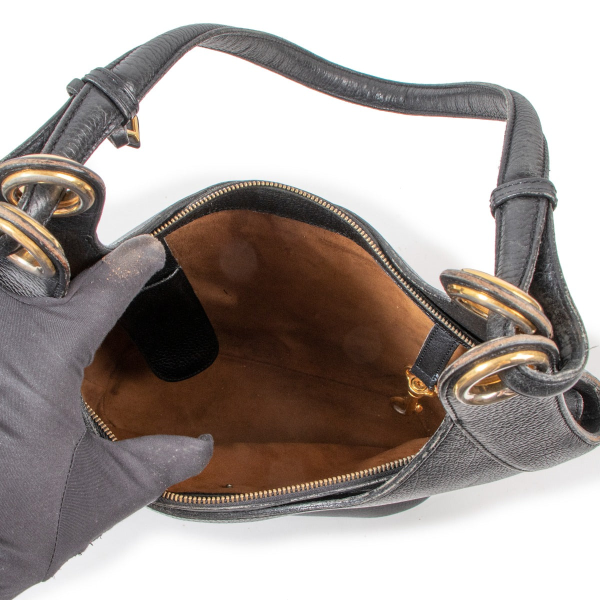 Delvaux Séducteur Black Vintage Shoulder Bag