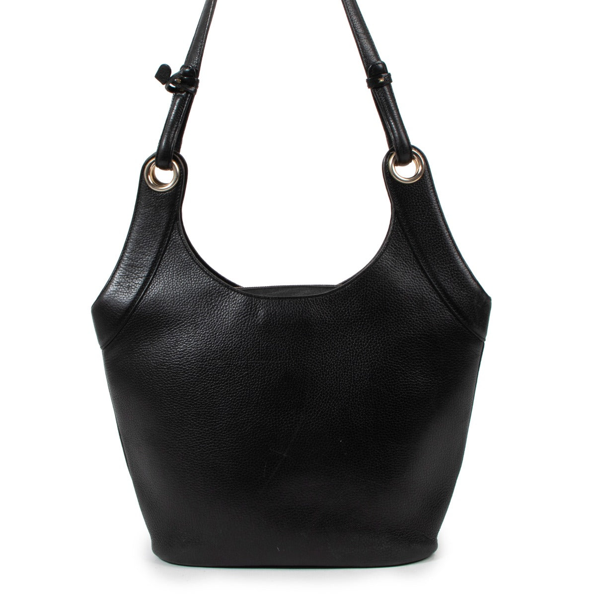 Delvaux Black Leather Vintage Shoulder Bag