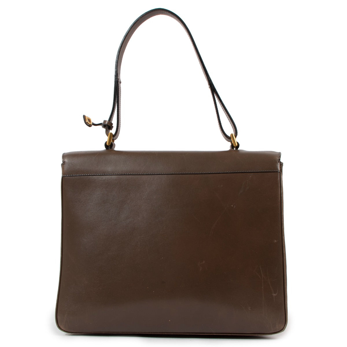 Sac bandoulière Delvaux Aristocrate en veau box taupe