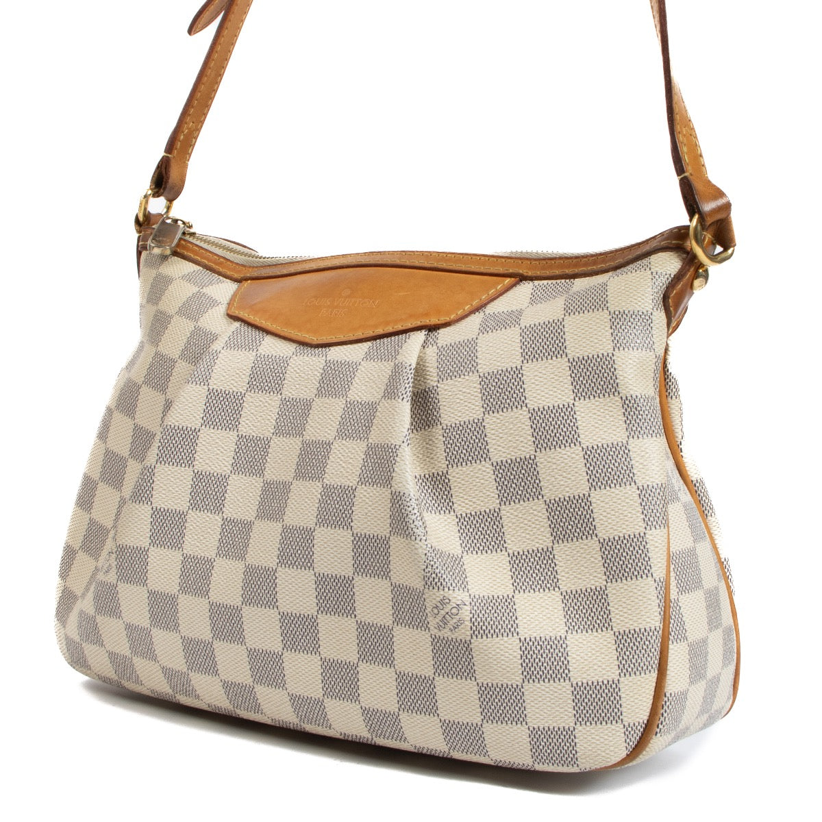shop 100% authentic second hand Louis Vuitton Siracusa Damier Azur Crossbody on Labellov.com