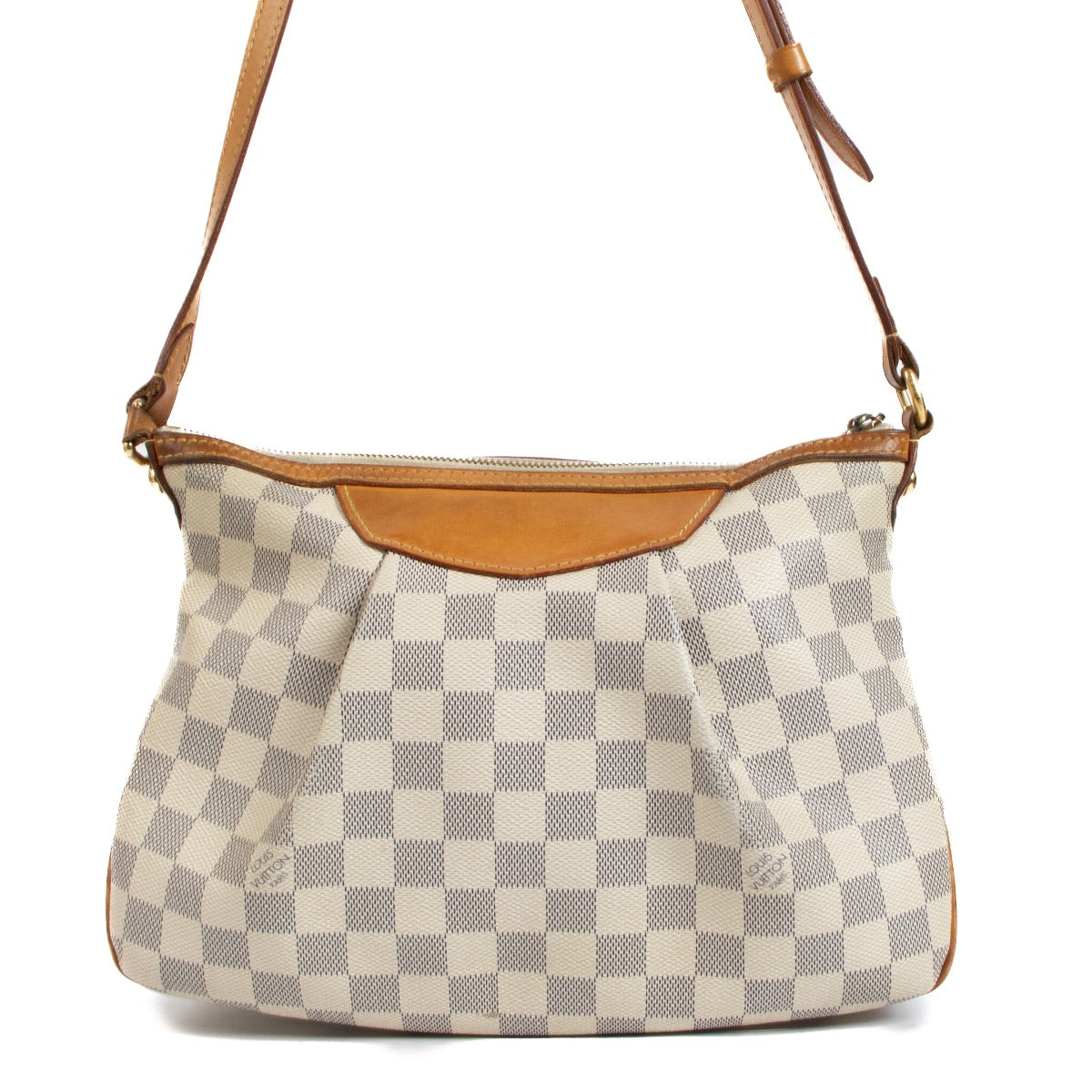 shop 100% authentic second hand Louis Vuitton Siracusa Damier Azur Crossbody on Labellov.com