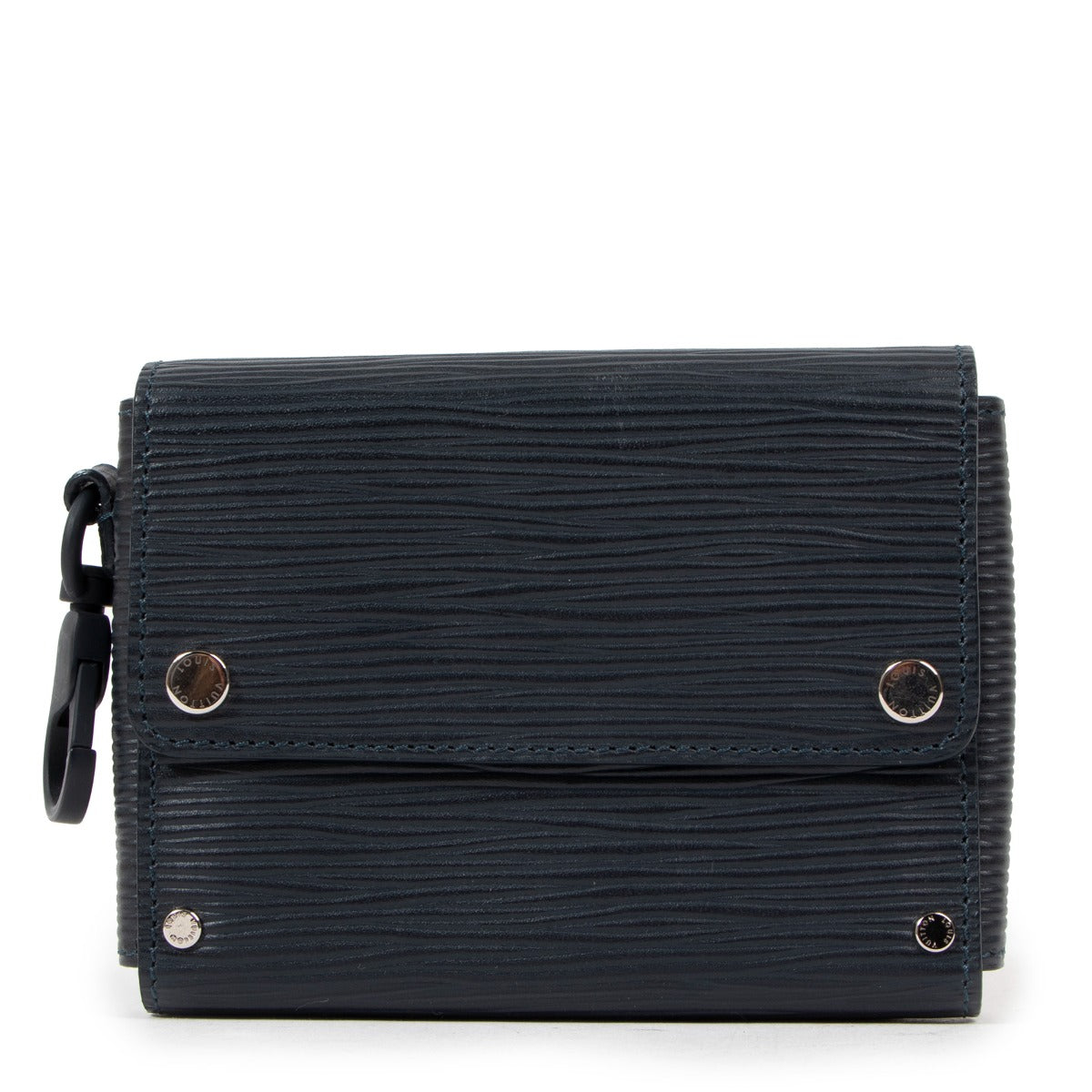 Louis Vuitton Modulable Petrol Blue Epi Leather Compact Wallet