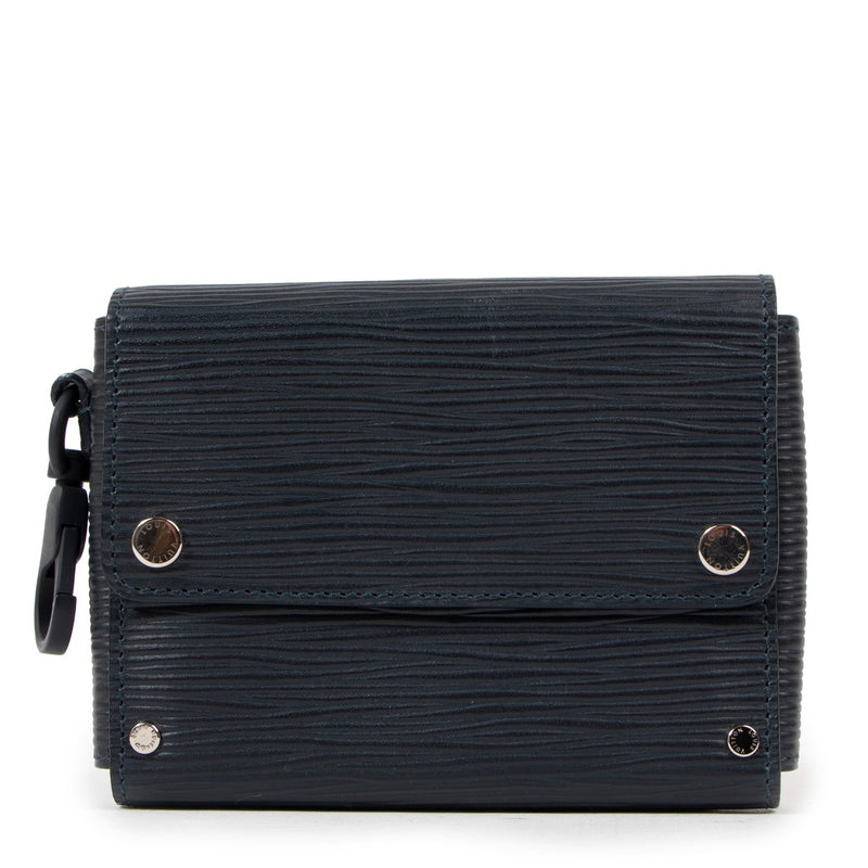 Louis Vuitton Modulable Petrol Blue Epi Leather Compact Wallet