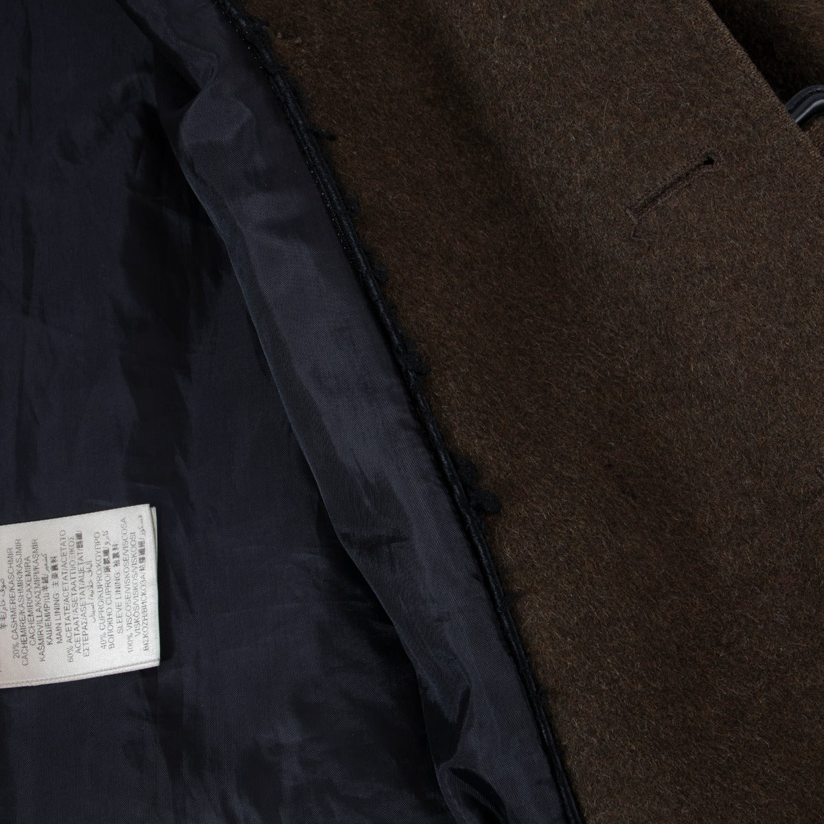 Burberry London Trench-coat en laine et cachemire kaki - Taille FR40