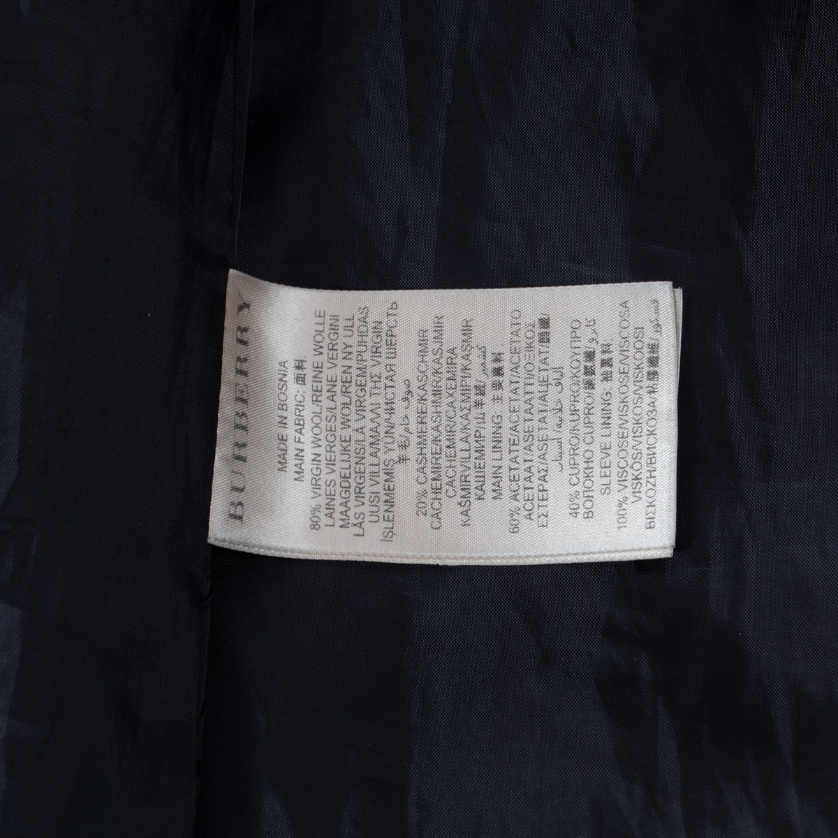 Burberry London Trench-coat en laine et cachemire kaki - Taille FR40