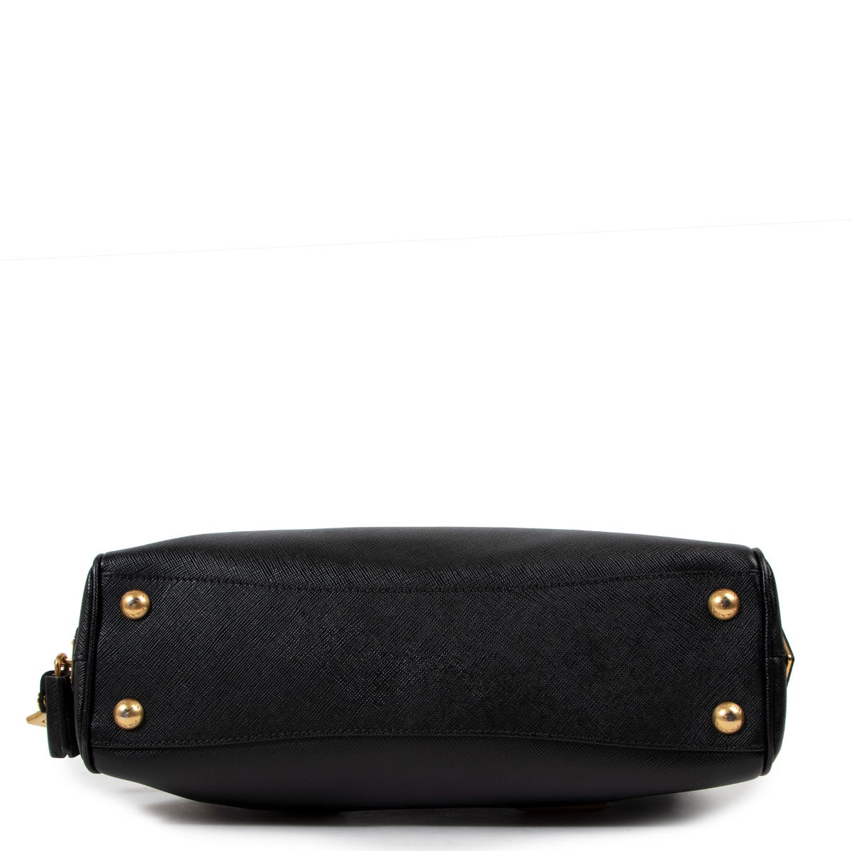 Prada Black Saffiano Leather Boston Bag