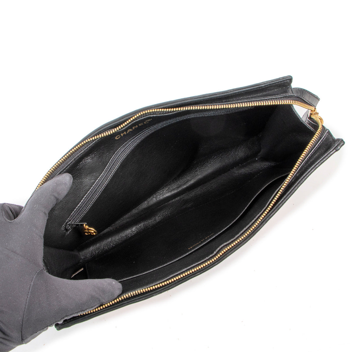 Chanel Vintage CC Medaillon Pink Canvas Clutch