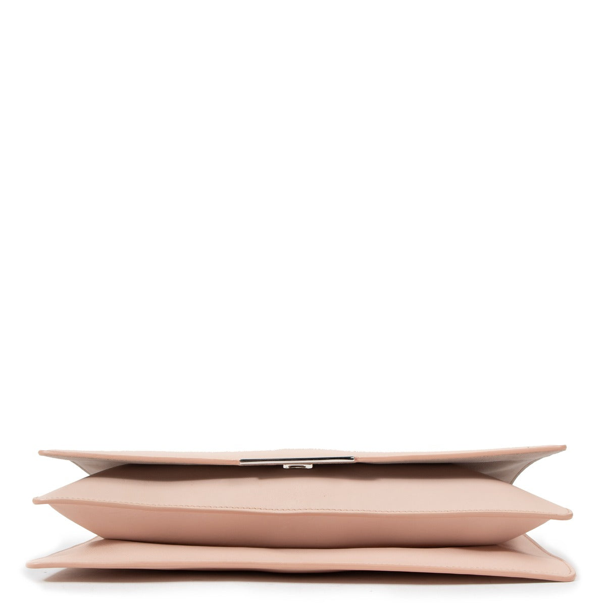 Fendi Nude Leren Tube Macro Clutch