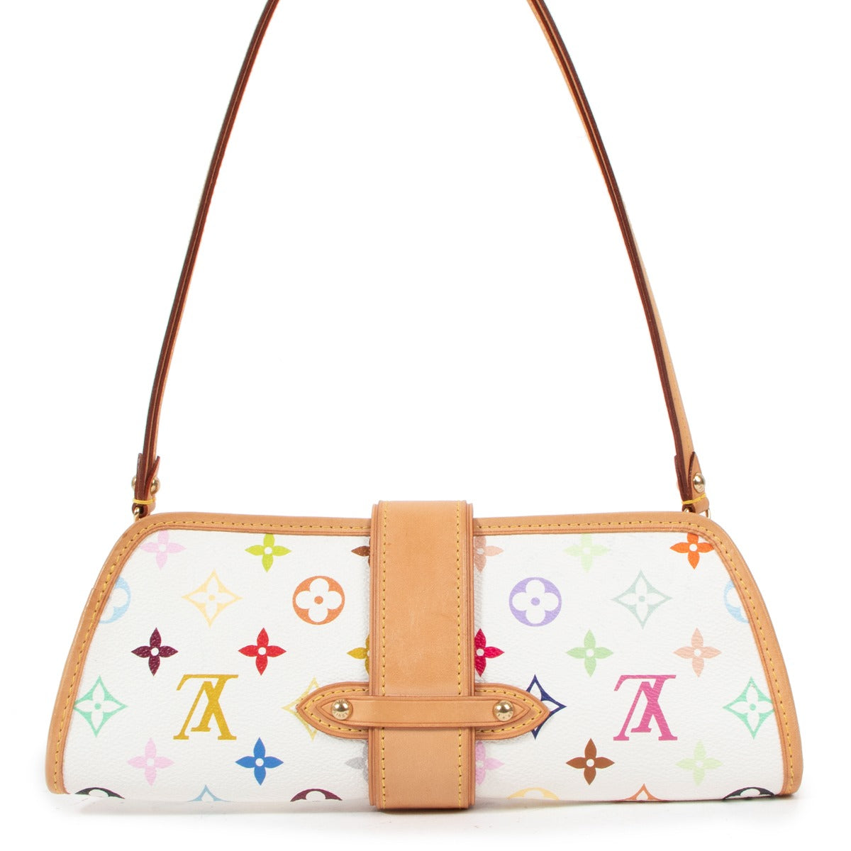 Louis Vuitton White Monogram Multicolore Shirley Bag