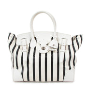 Ralph Lauren Striped Ricky 33 Top Handle Bag