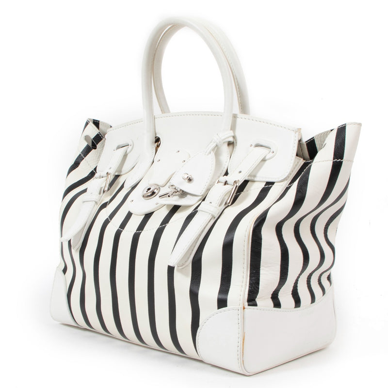 Ralph Lauren Collection Gestreepte Ricky 33 Handtas