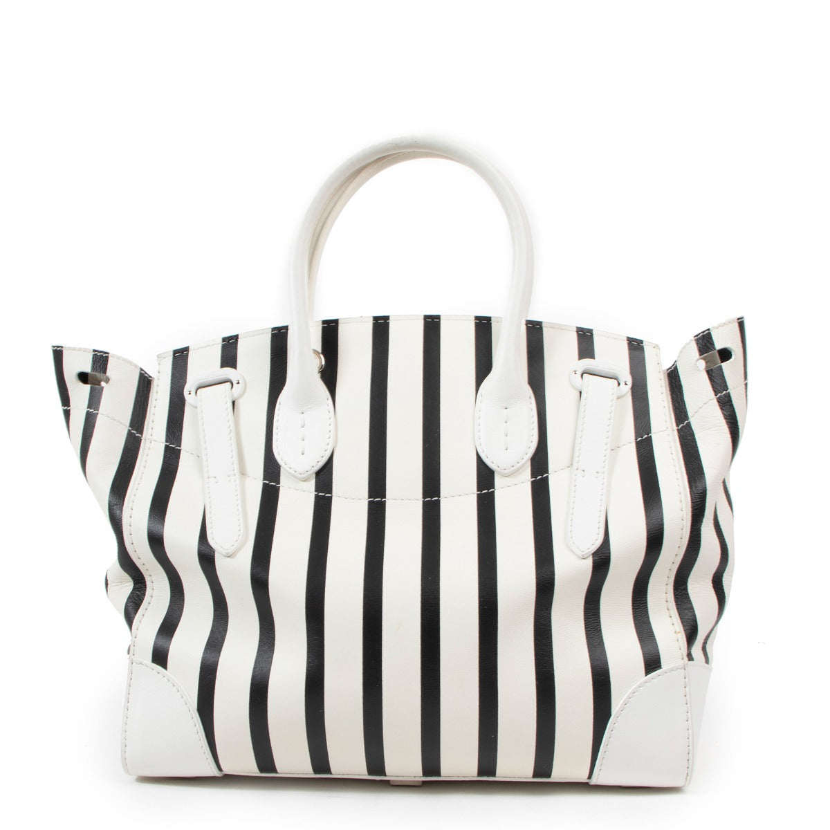 Ralph Lauren Collection Gestreepte Ricky 33 Handtas
