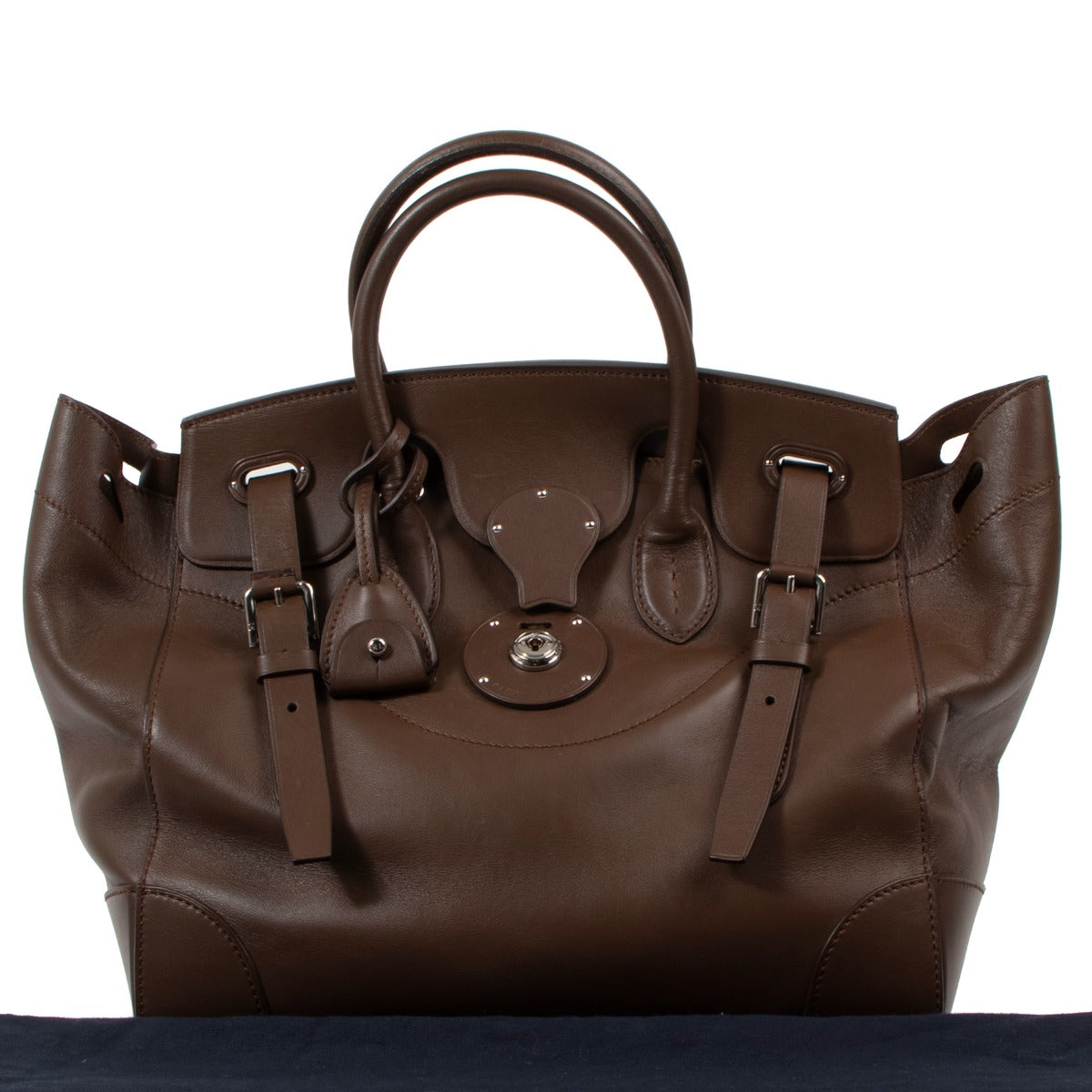 Ralph Lauren Ricky 33 Brown Calfskin Bag