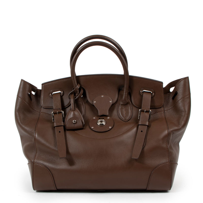 Ralph Lauren Ricky 33 Brown Calfskin Bag