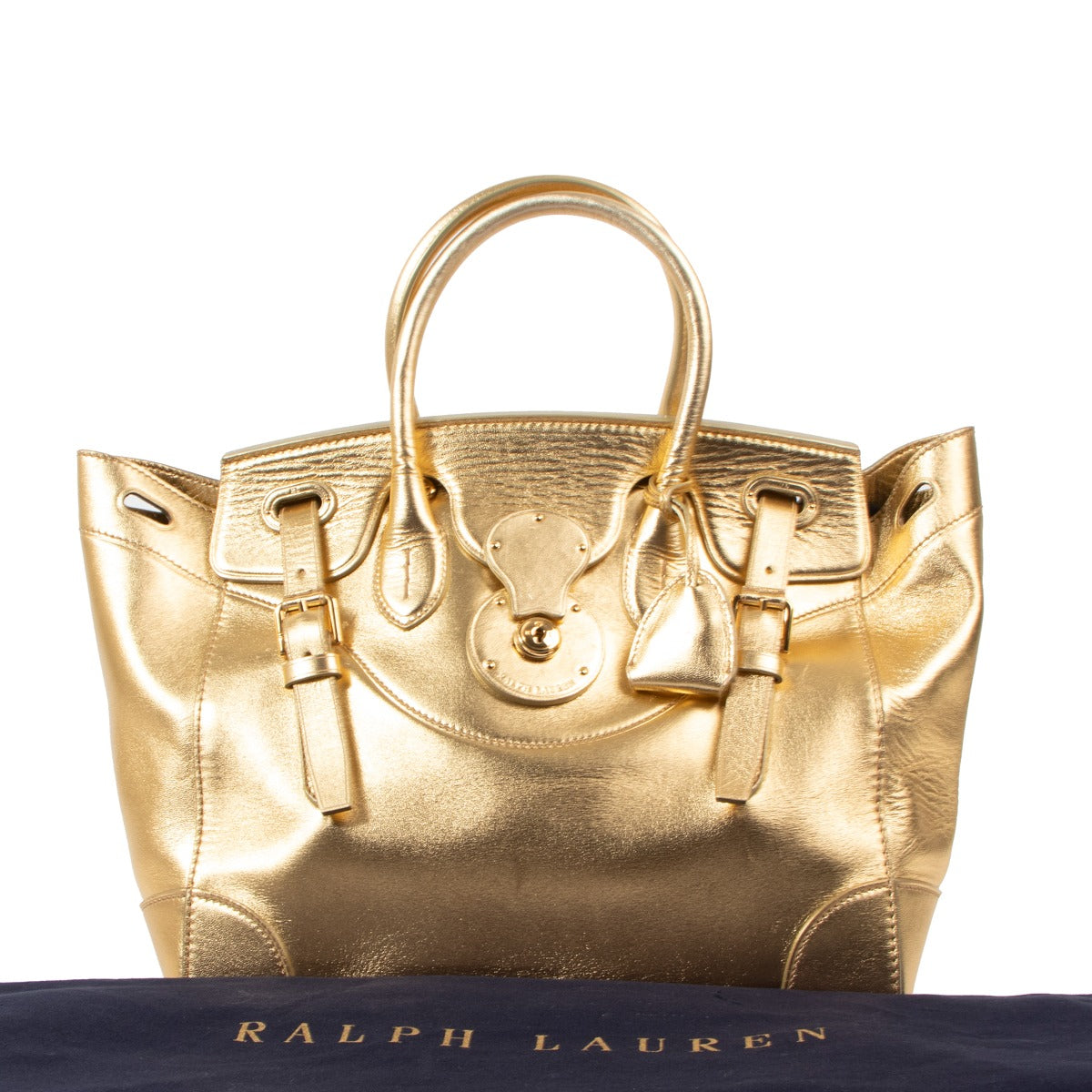 Ralph Lauren Ricky 33 Metallic Gold Bag