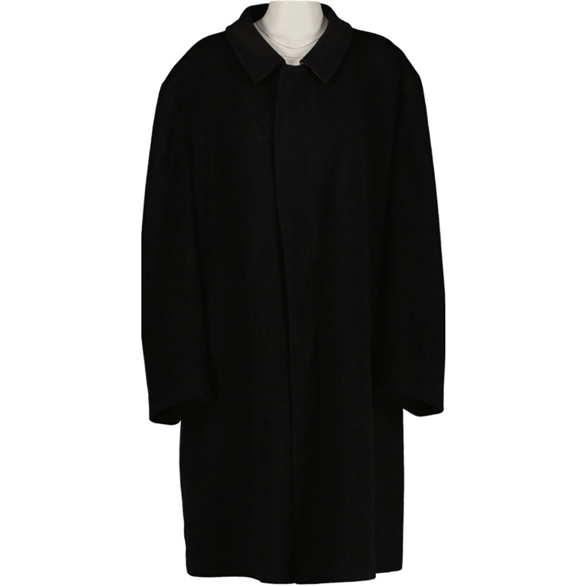 Burberry Grey Wool Car Coat