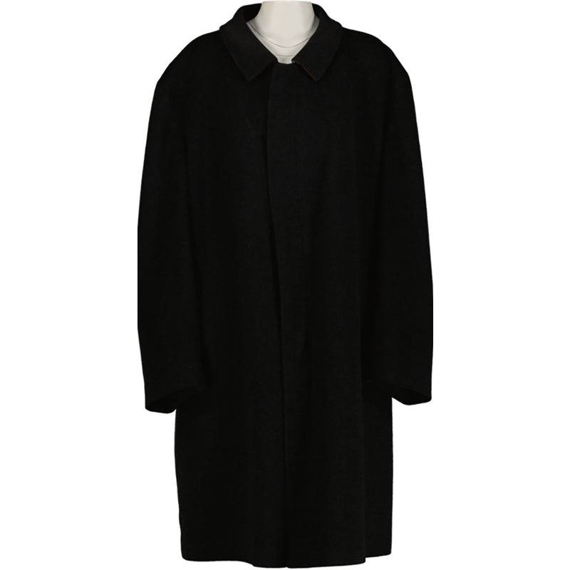 Burberry Grey Wool Car Coat