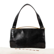 Delvaux Vintage Black Lizard Handbag