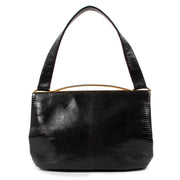 Delvaux Vintage Black Lizard Handbag