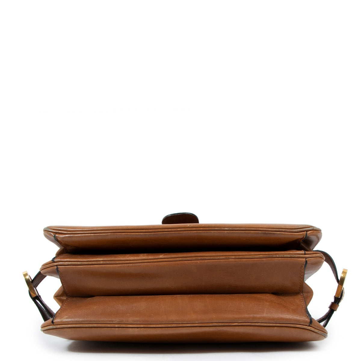 Delvaux Brillant Rouilly Cognac Natural Calf Handbag