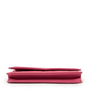 Buy an authentic second hand Chanel Pink Camellia Wallet On Chain in very good condition at Labellov