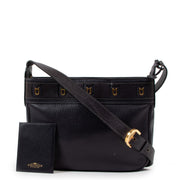 Shop safe online at Labellov in Antwerp this 100% authentic second hand Delvaux Blue Fuiraire Leather Crossbody Bag Shoulder Bag