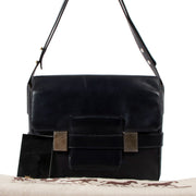 Delvaux Vintage Madame Blue Box Calf Bag