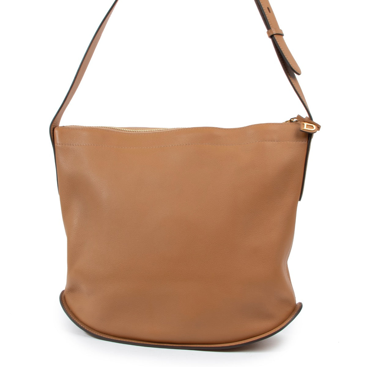 Buy an authentic second hand Delvaux Le Pin Baudrier Camel Leather Crossbody in very good condition at Labellov