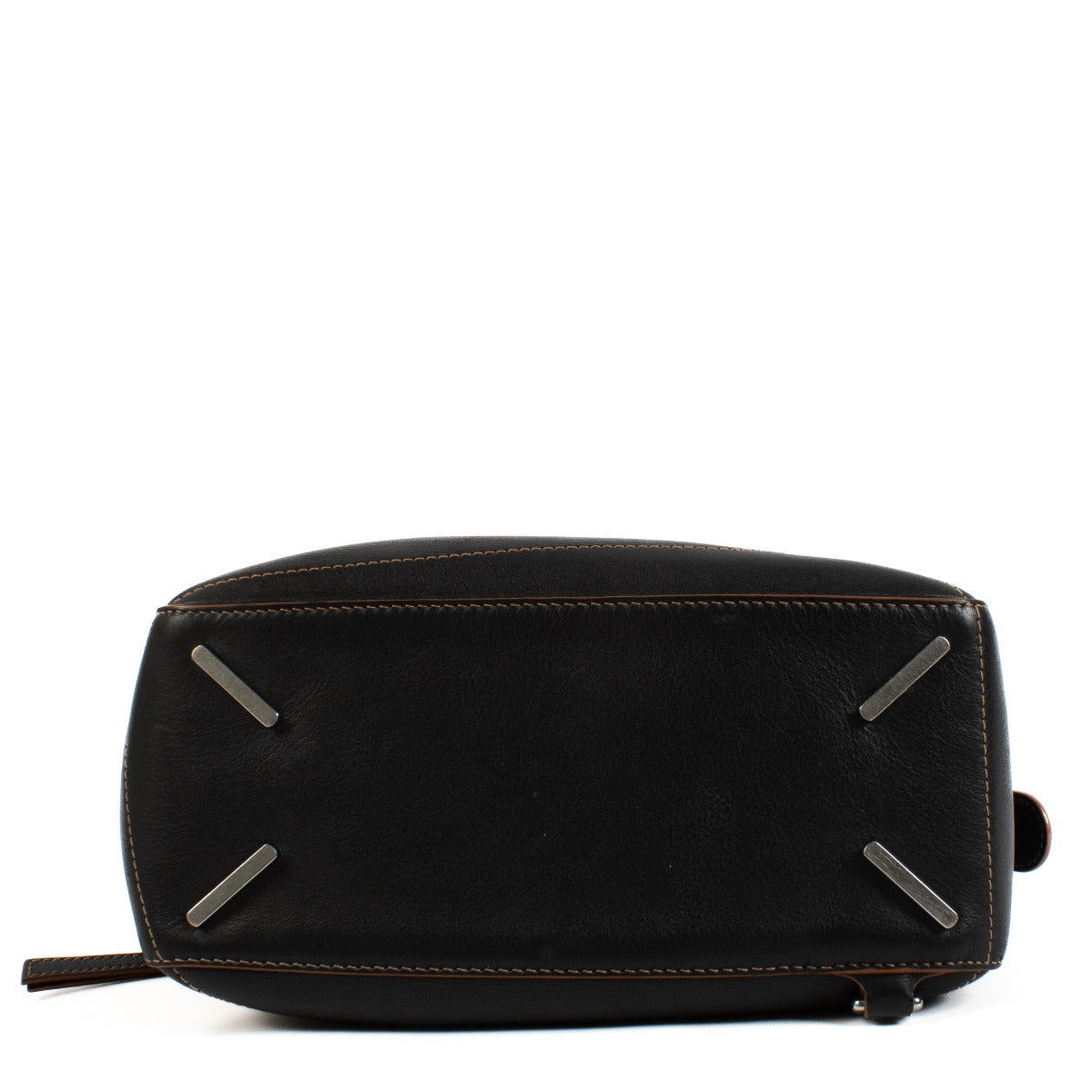 Sac Puzzle moyen noir et beige Loewe