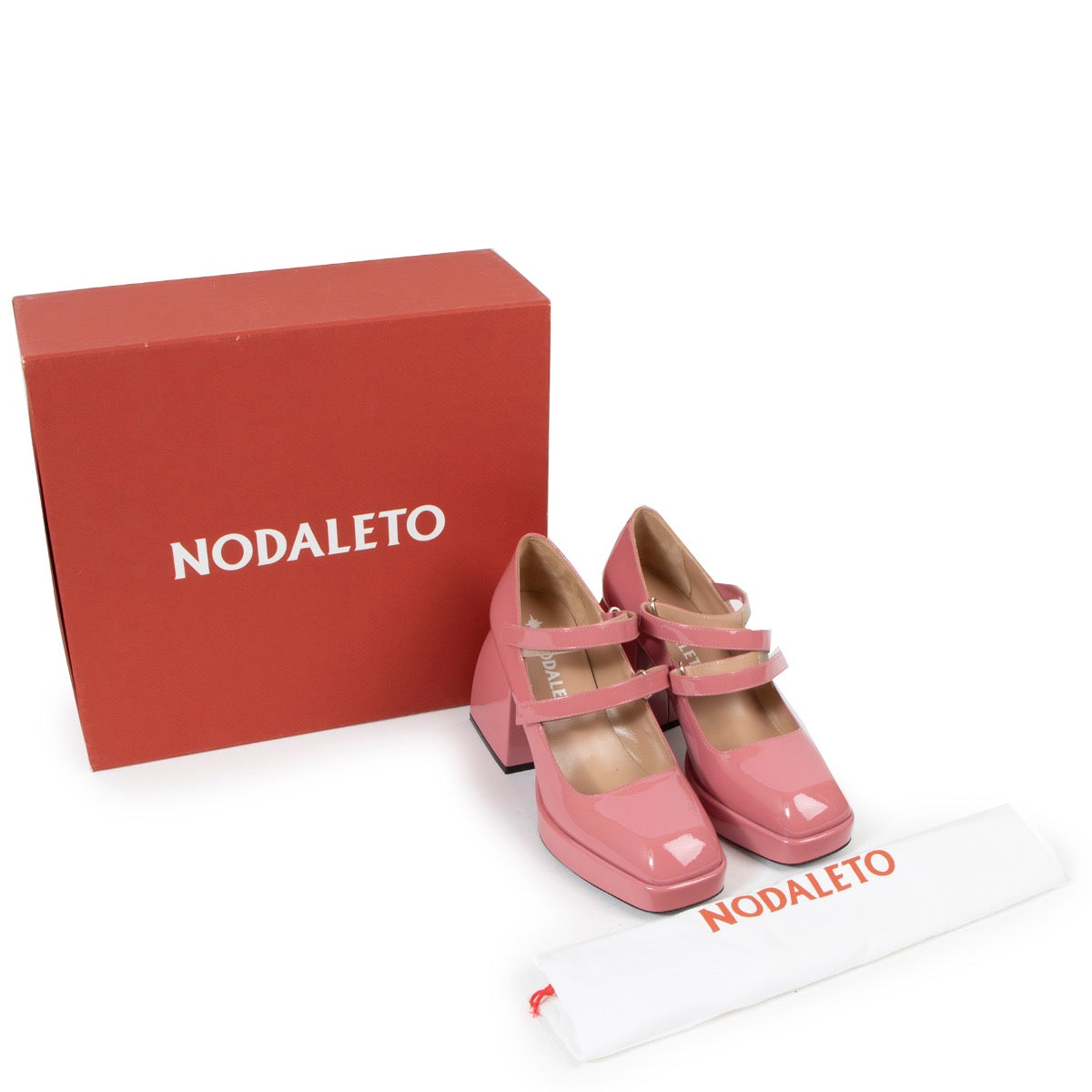 shop 100% authentic Nodaleto Bulla Babies in Pink Patent Leather Size 38 as new at Labellov