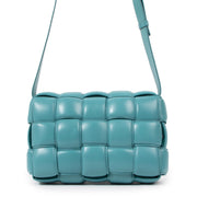 Buy an authentic second hand Bottega Veneta Turquoise Padded Cassette Crossbody in excellent condition at Labellov