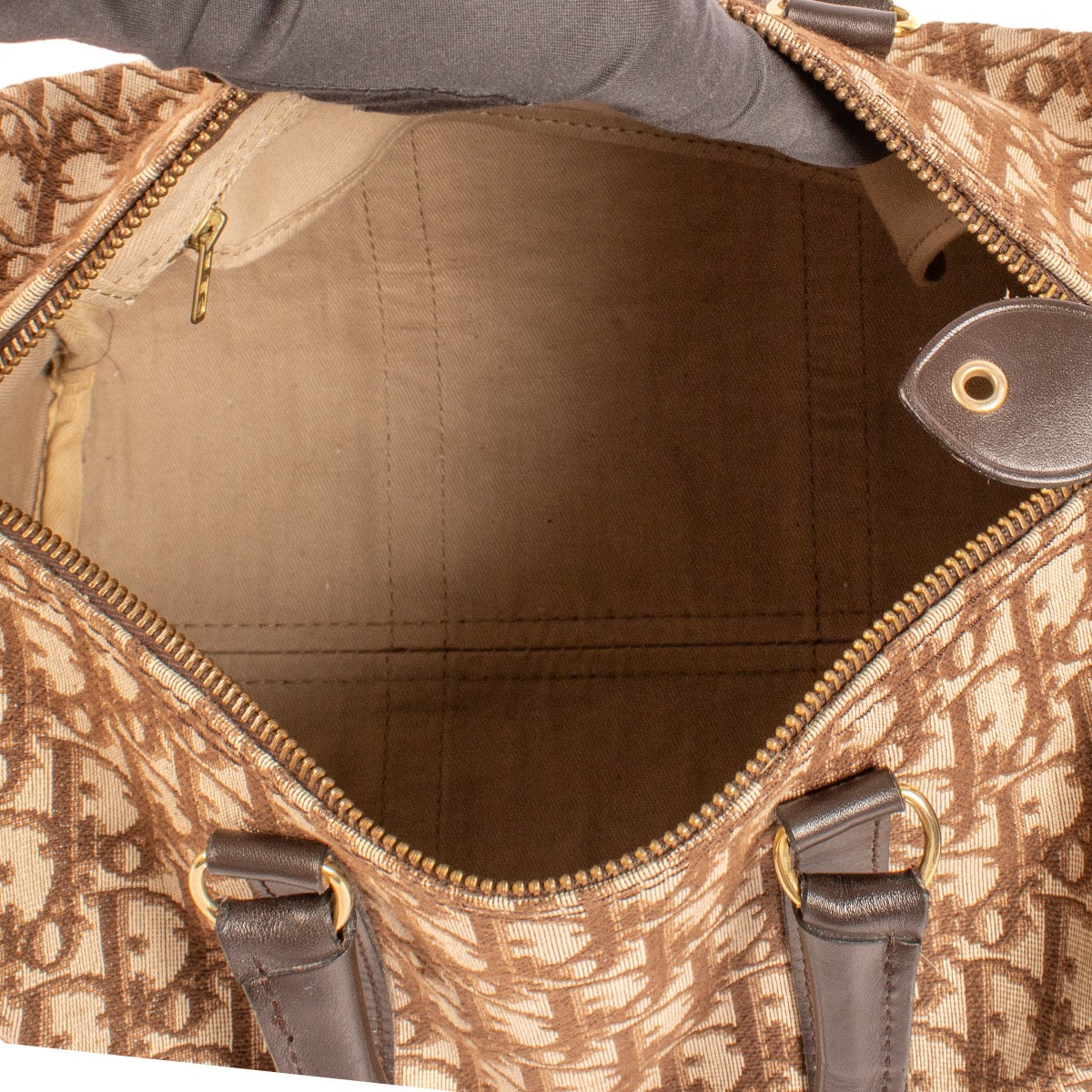shop 100% authentic second hand Christian Dior Brown Oblique Boston Bag on Labellov.com