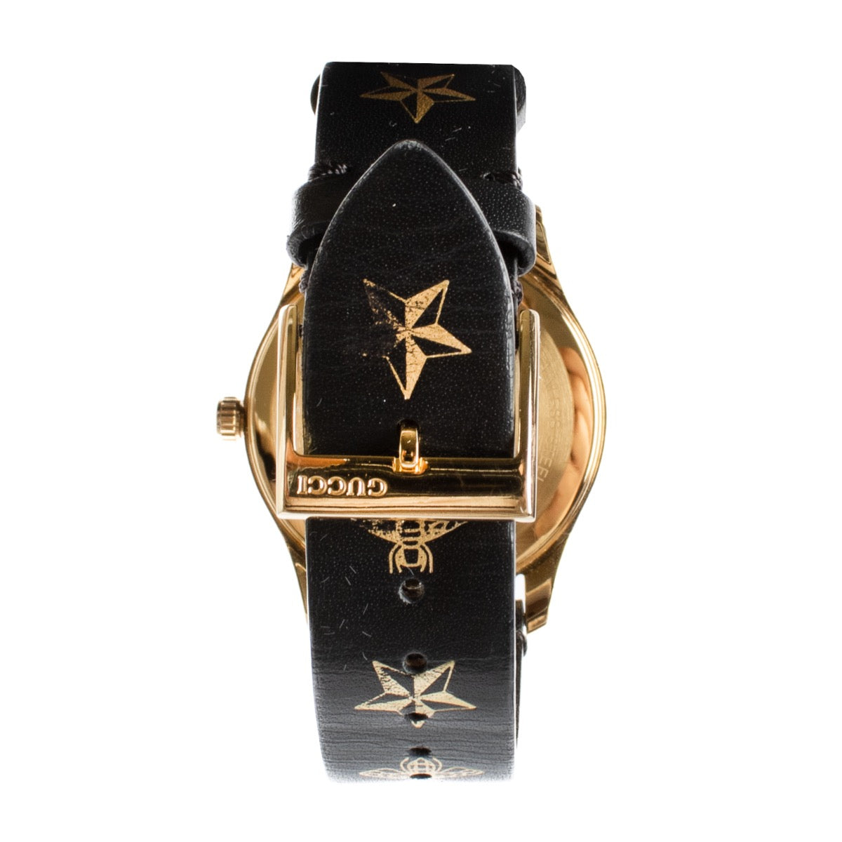 Shop safe online at Labellov in Antwerp, Brussels and Knokke this 100% authentic second hand Gucci Black Leather G Timeless Watch. Veilig online tweedehands authentieke Gucci Black Leather G Timeless horloge kopen bij Labellov.