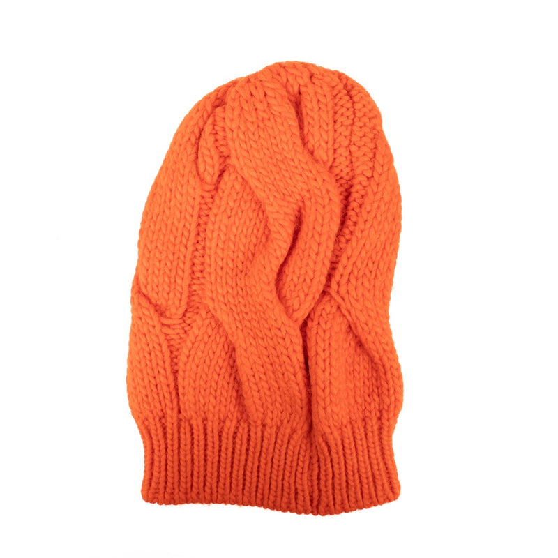 Shop safe online at Labellov this 100% authentic second hand Moncler Orange Wool and Alpaca Beanie