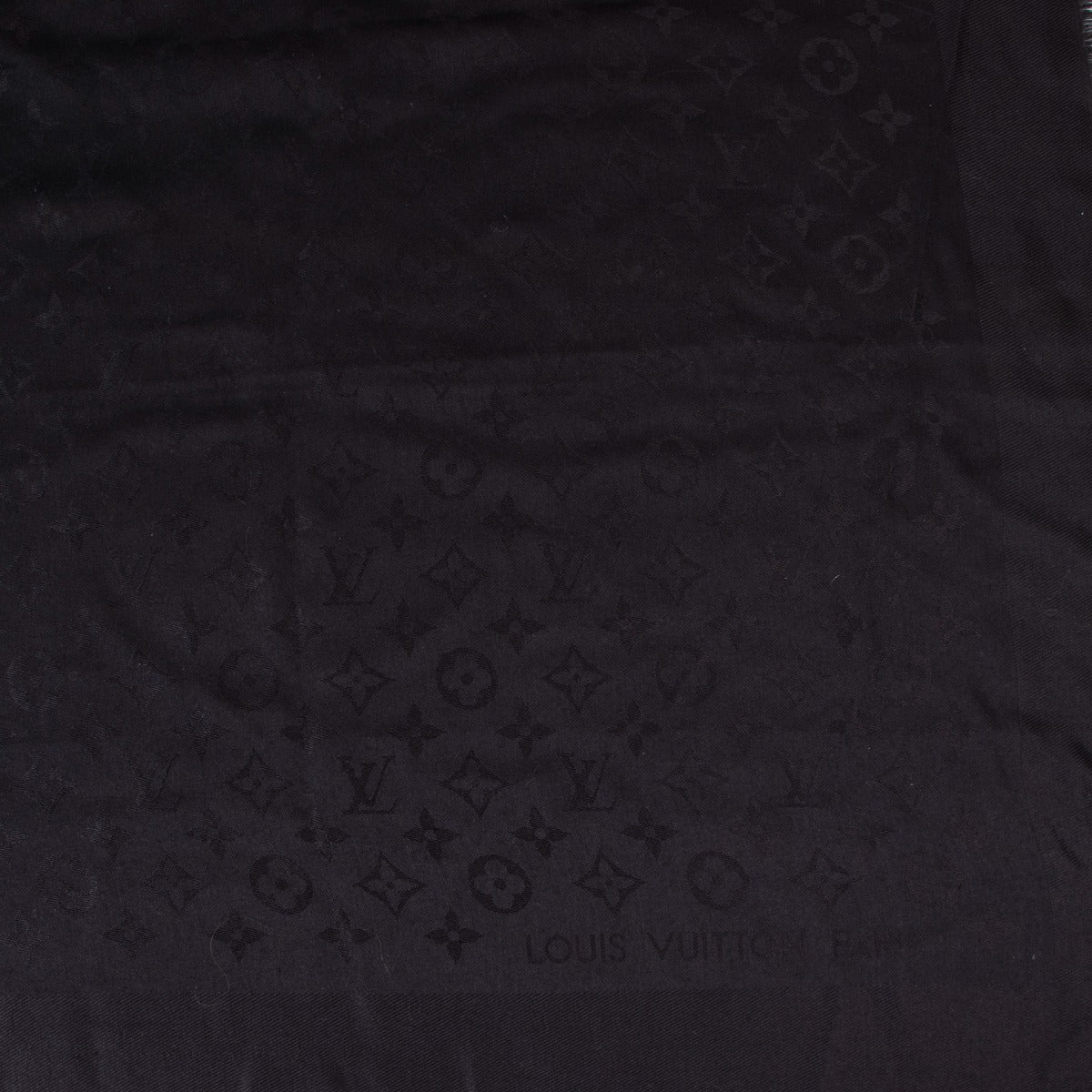 Louis Vuitton Black Monogram Shawl
