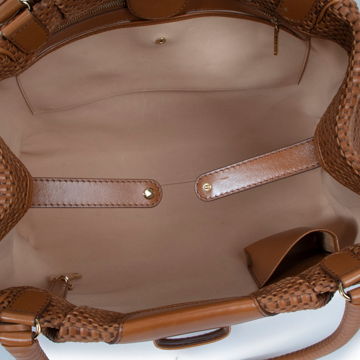 Delvaux Clair Obscur Toile de Cuir Shoulder Bag