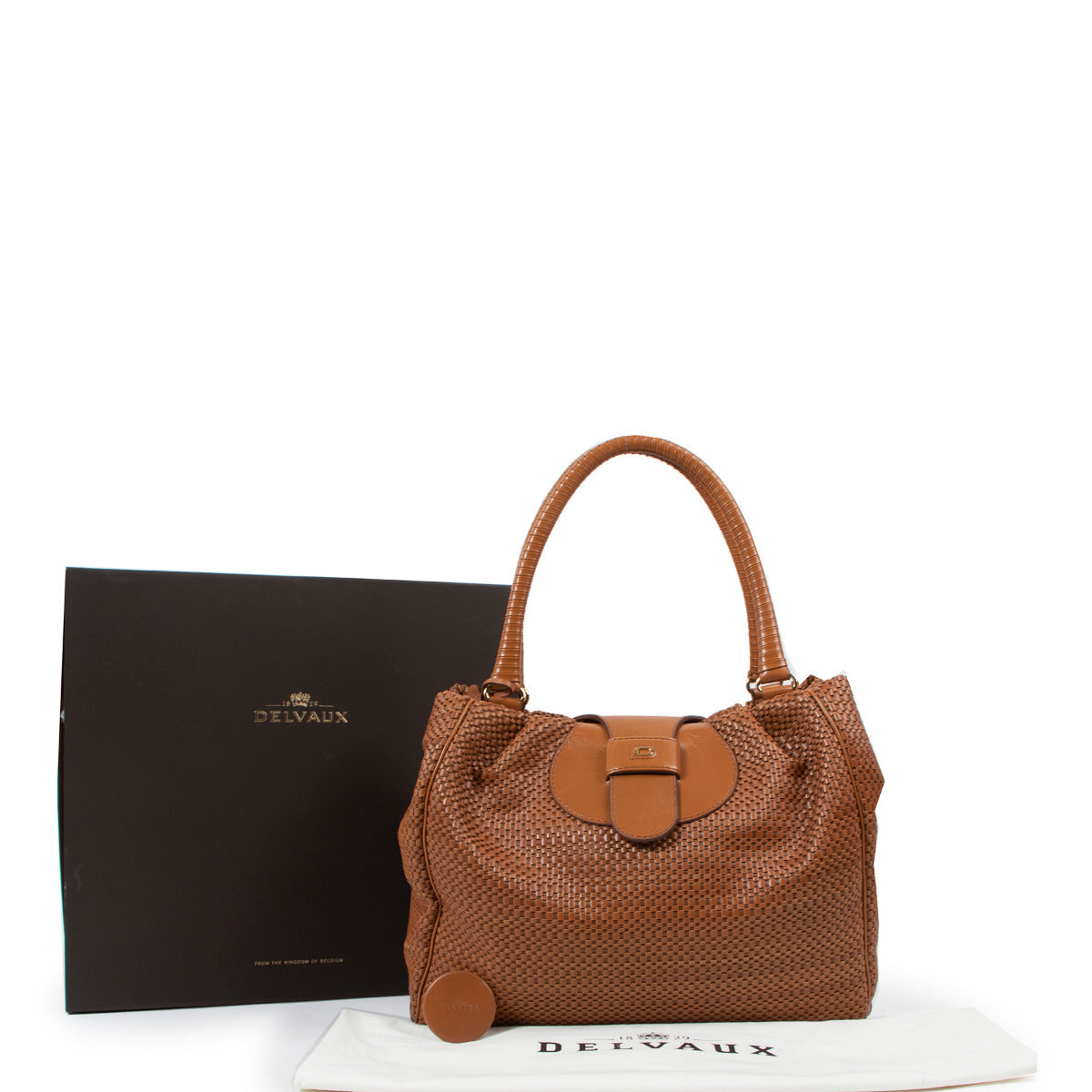Delvaux Clair Obscur Toile de Cuir Shoulder Bag