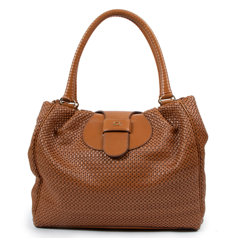 Delvaux Clair Obscur Toile de Cuir Shoulder Bag