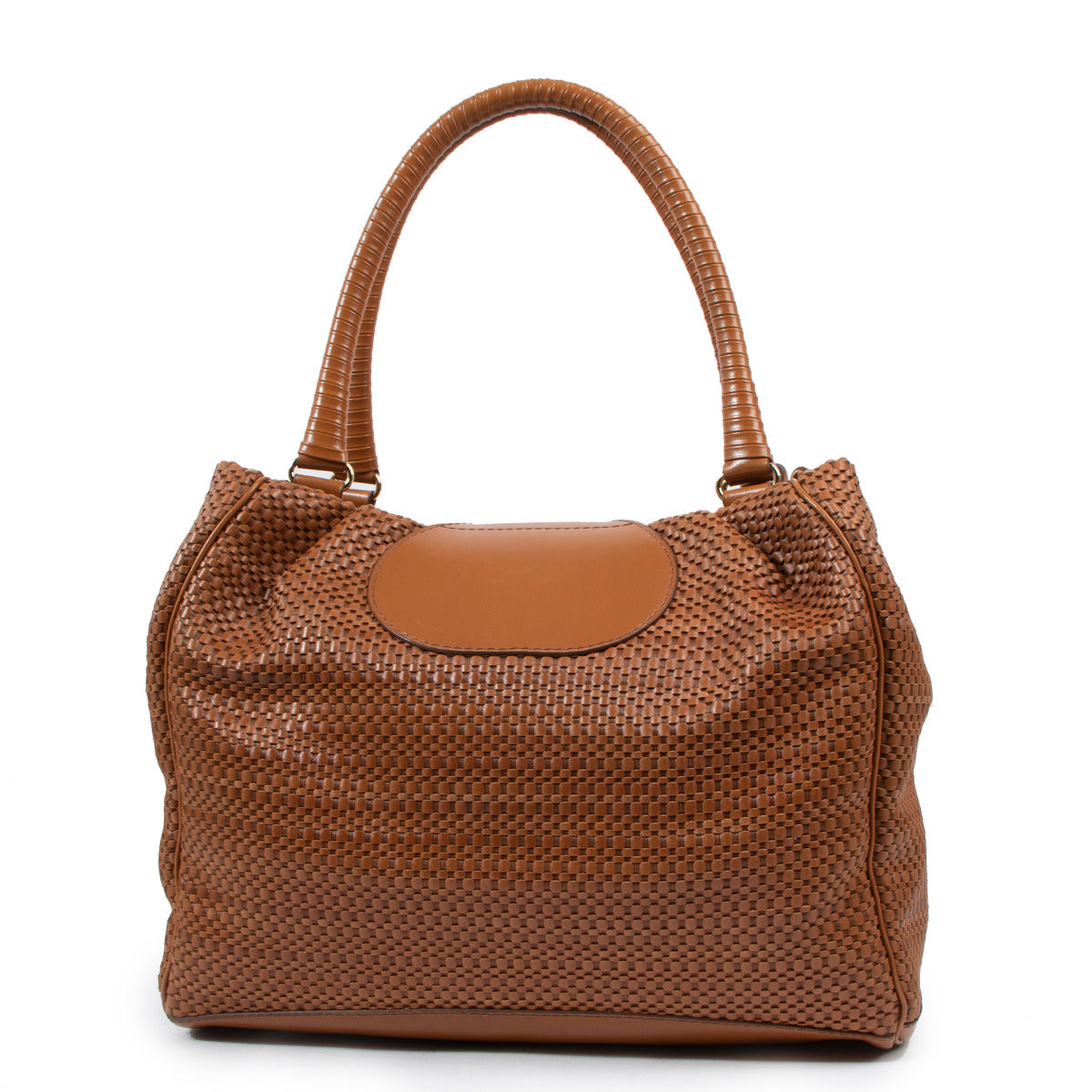 Delvaux Clair Obscur Toile de Cuir Shoulder Bag