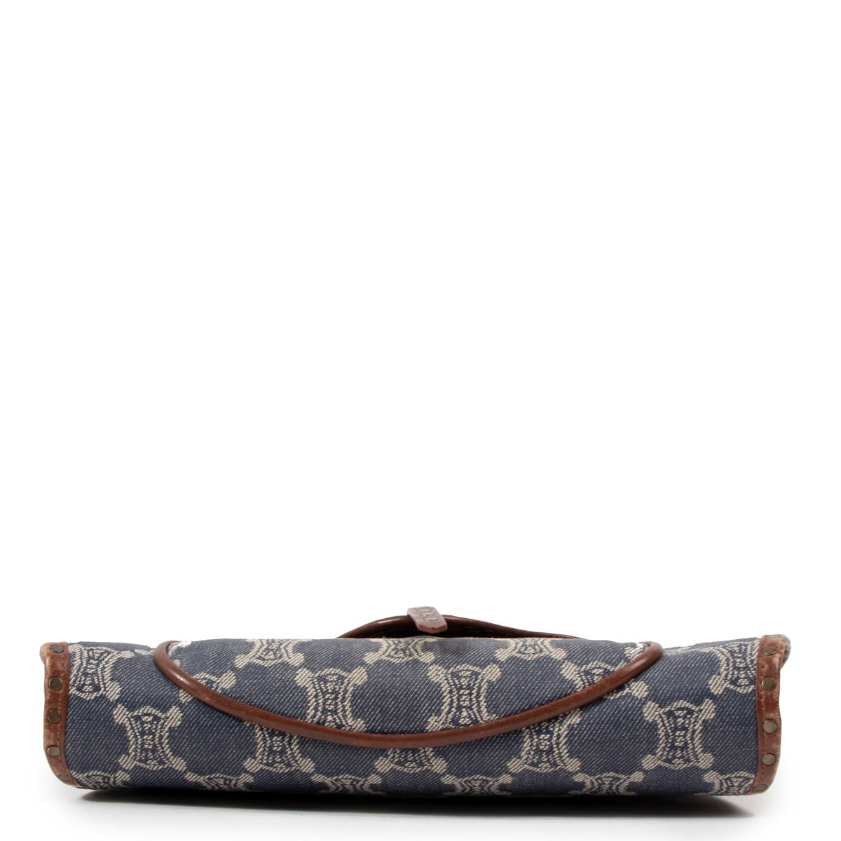 Celine Vintage Triomphe Denim Poulbot Schoudertas