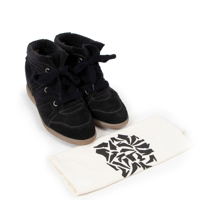 Isabel Marant Black Bobby Sneakers - size 41 for the best price at Labellov secondhand luxury in Antwerp. We buy and sell your authentic designer bags online.