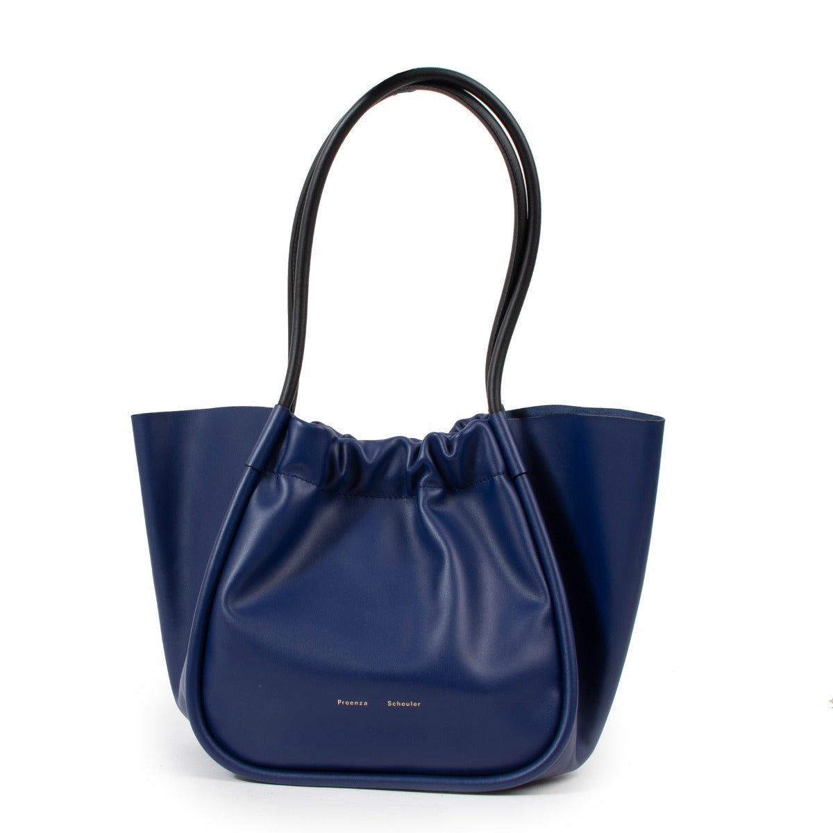 Proenza Schouler Ruched L Blue Two-Tone Tote Bag