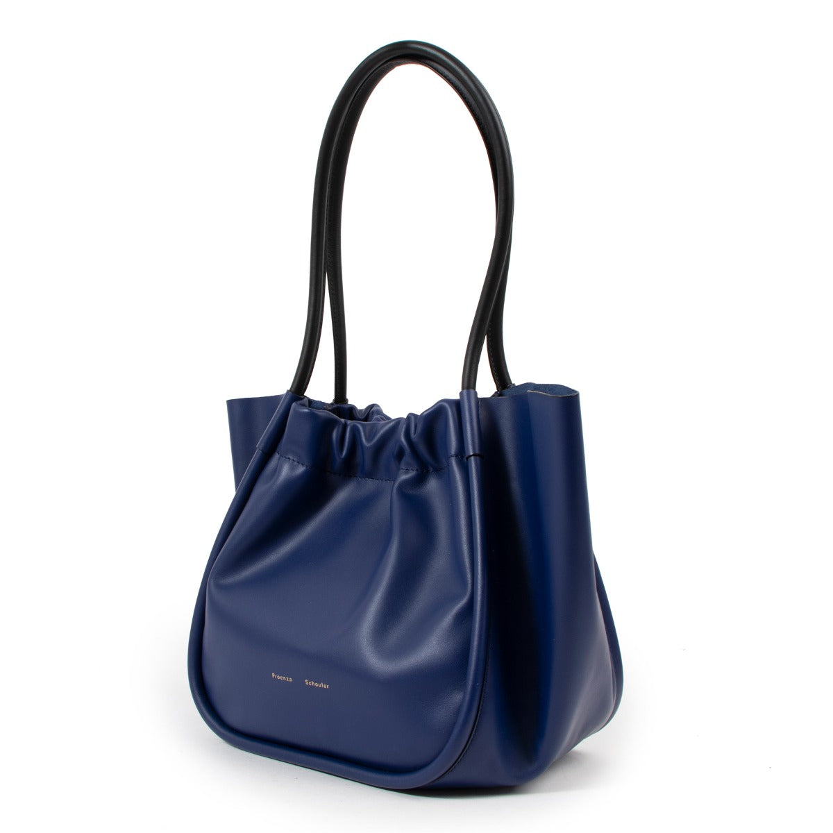 Proenza Schouler Ruched L Blue Two-Tone Tote Bag