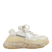 Balenciaga Off-White Clear Sole Triple S Sneakers for the best price at Labellov secondhand luxury in Antwerp