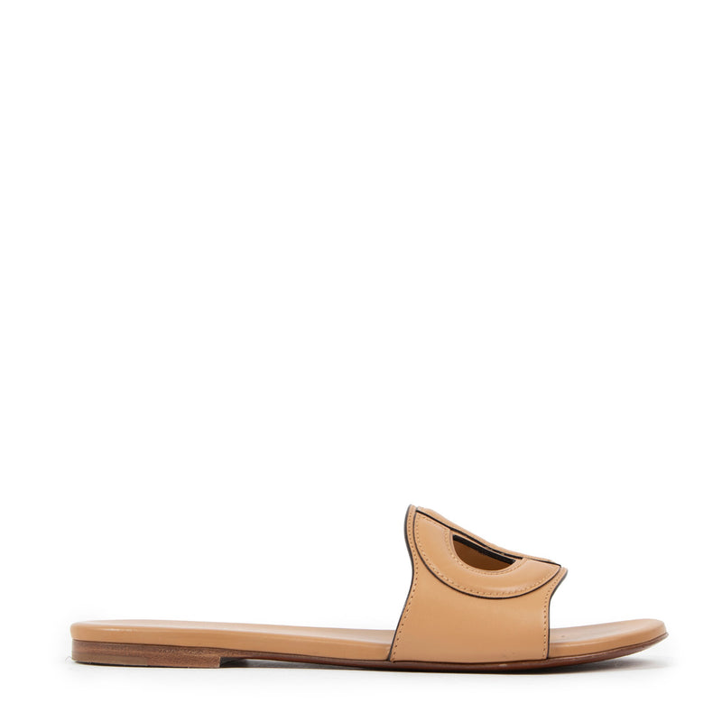 Christian Dior Sand Beige D-Club Sandals - size 37