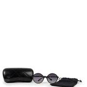 Chanel Black Faux Pearl Polarized Sunglasses