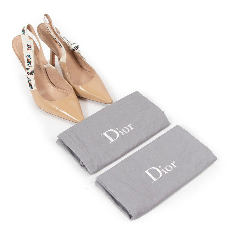 Christian Dior Beige Nude J'Adior Slingback Pumps - maat 36,5