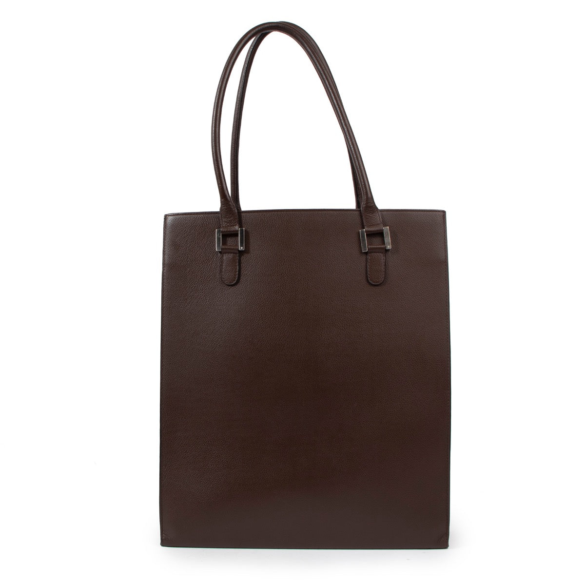 Buy an authentic second hand Delvaux Chocolat Brown Jeff Gm Jumping Shoulder Bag in very good condition at Labellov