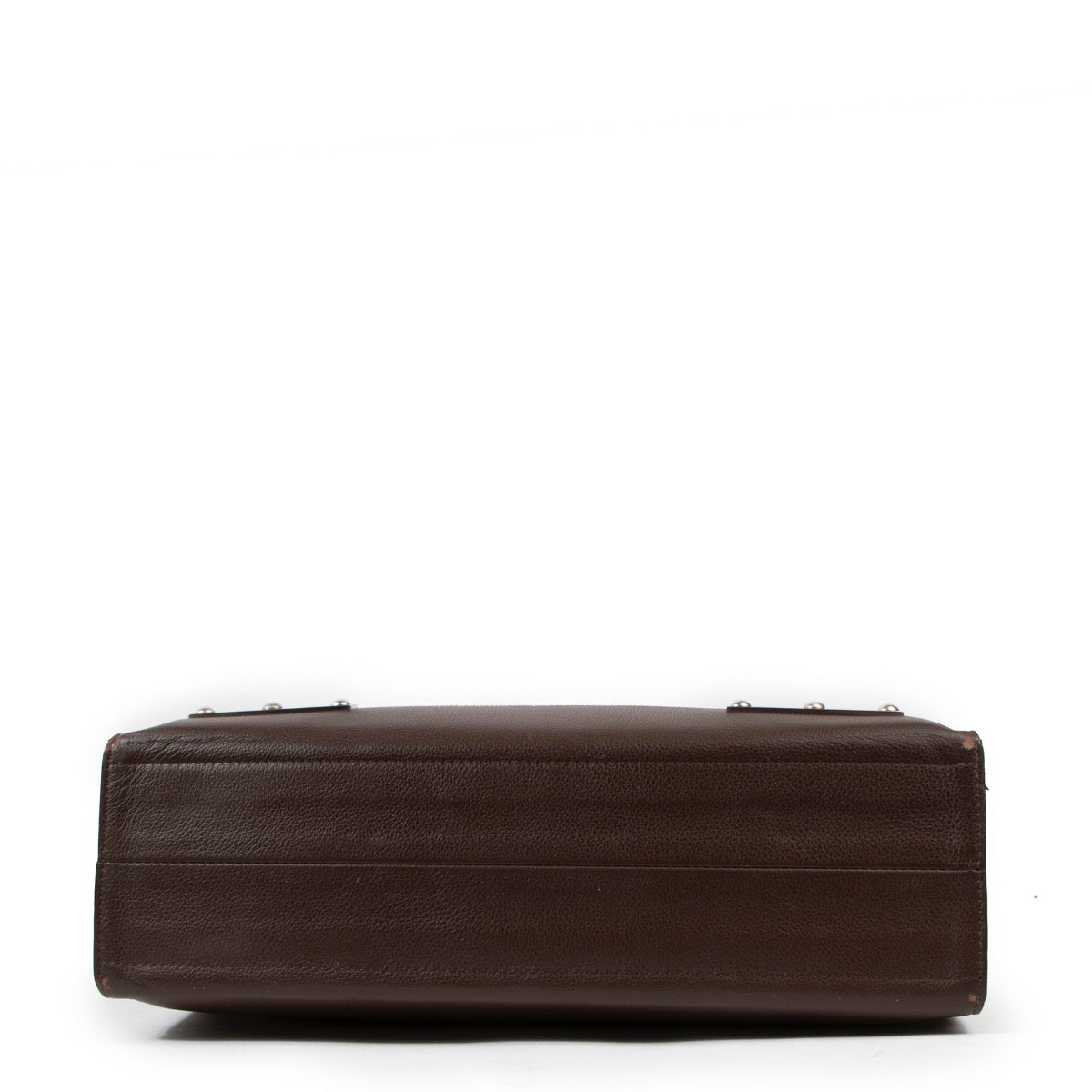 Buy an authentic second hand Delvaux Chocolat Brown Jeff Gm Jumping Shoulder Bag in very good condition at Labellov
